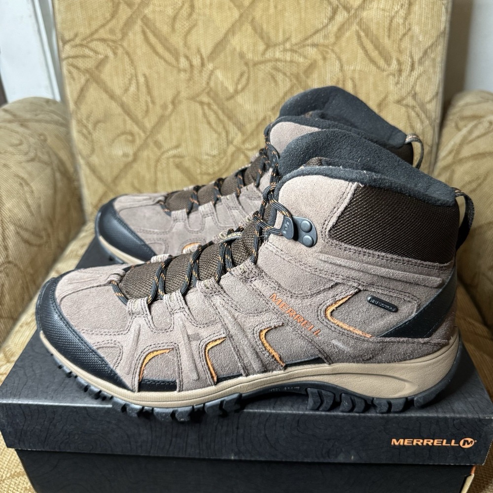 MERRELL Bracken Phoenix 2 Mid Thermo Waterproof J46531‎ Brown Boots Men's 11.5